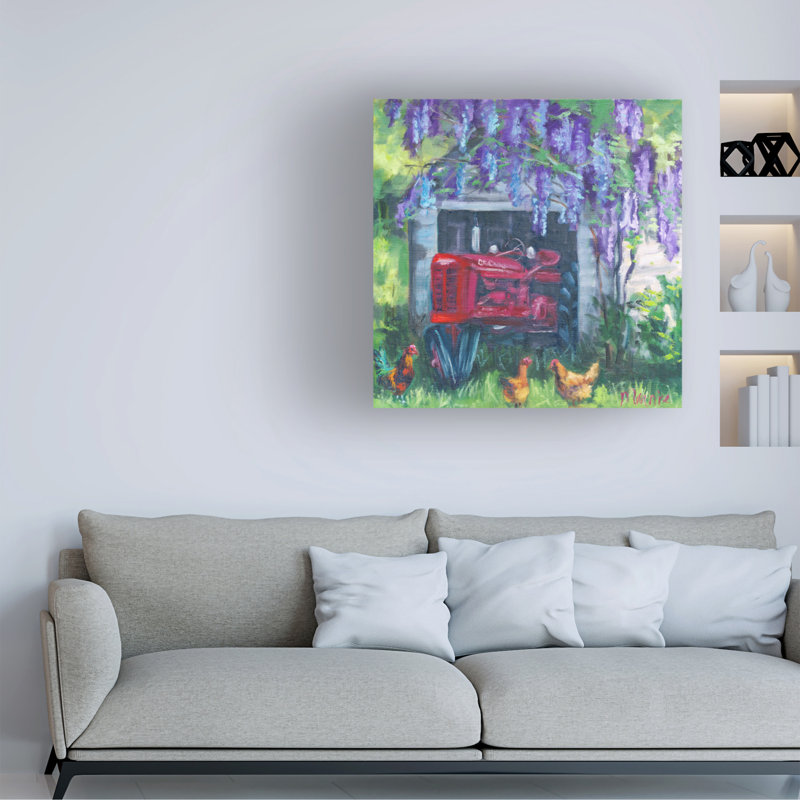 Bolog Marnie Bourque Wild Wisteria Canvas Art, 14" H x 14" W
