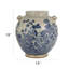 Reproduction cachemire en grès peint à la main avec motif floral