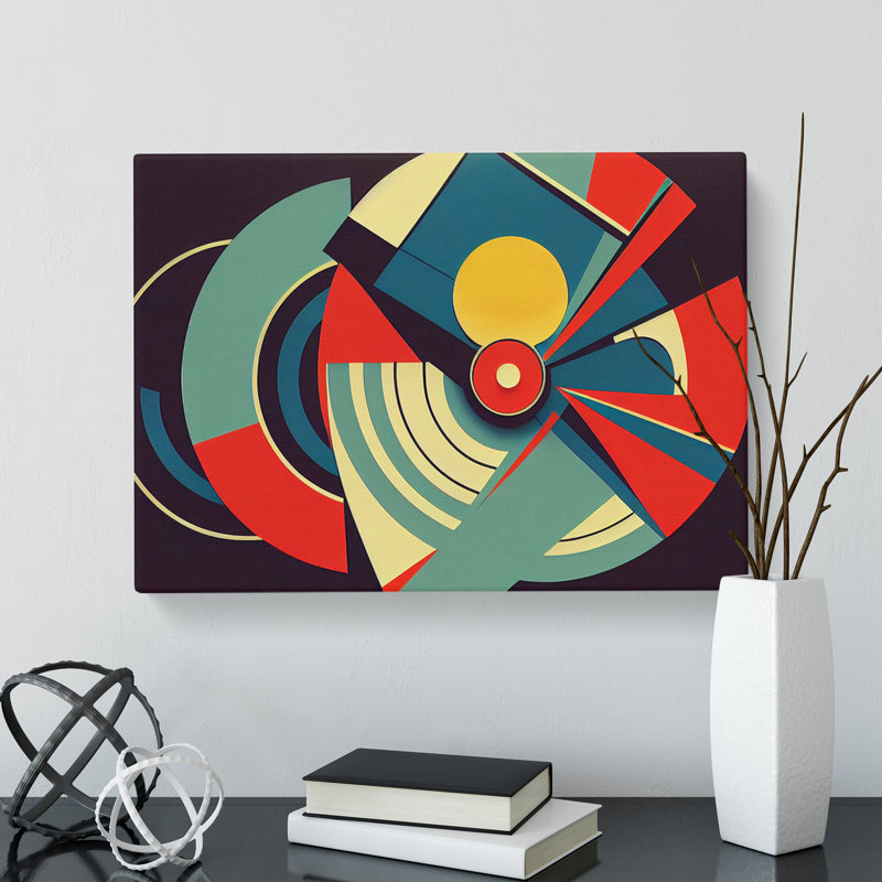 Vinyl Record Vol.1 Abstract - Wrapped Canvas Print, 35cm H x 50cm W x 3cm D