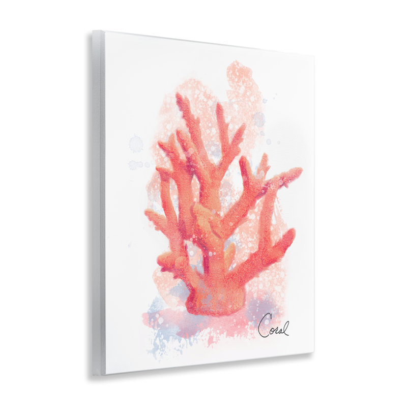 Plaque murale corail pêche Peach, par Matthew Piotrowicz
