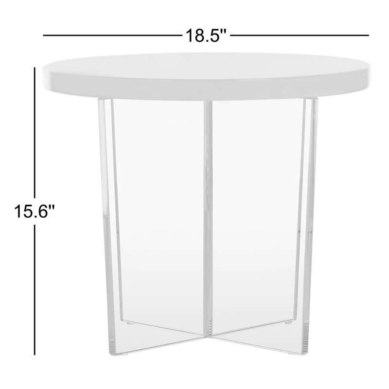 Edwards End Table, Neon Yellow