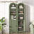 69.5" Tall Arched Bathroom Storage Cabinet with Fluted Doors and 5 Shelves, Space Saving Storage Unit-1220634740