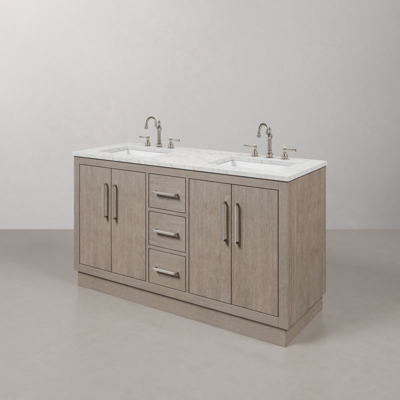 Hugo 60'' W Vanity, Chrome
