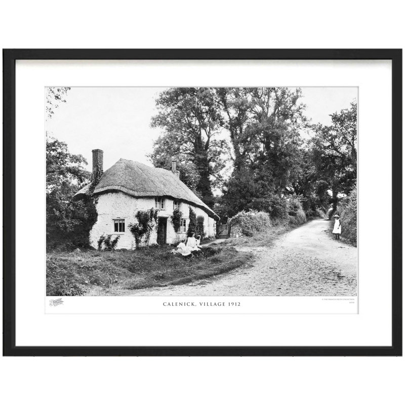 Calenick, Village 1912 - Single Picture Frame Print, 40cm H x 50cm W x 2.3cm D