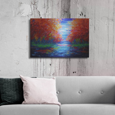 «Reflection of Red Trees» par Lena Owens