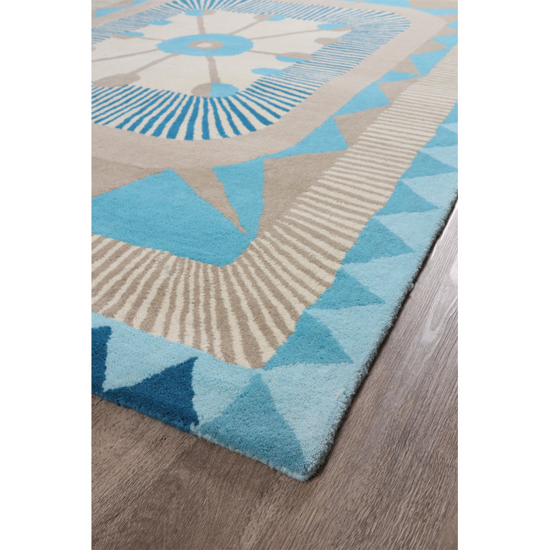 Salih Wool Hand Woven Area Rug, Rectangle 200 x 290cm