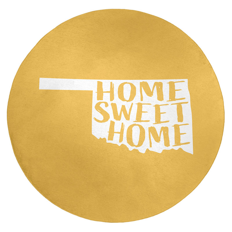 Chenille Indoor Rug, Round 5'