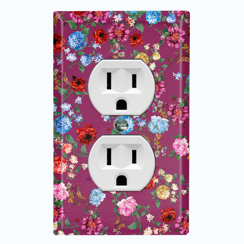 Rose Flowers Toggle Light Switch Wall Plate