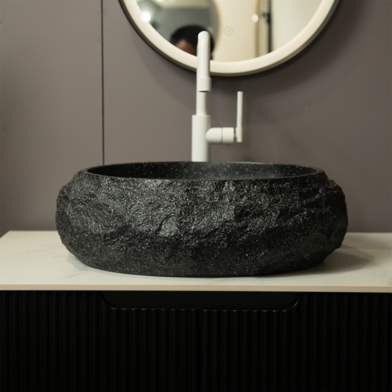 Luna 18'' Bathroom Sink, Dark Gray