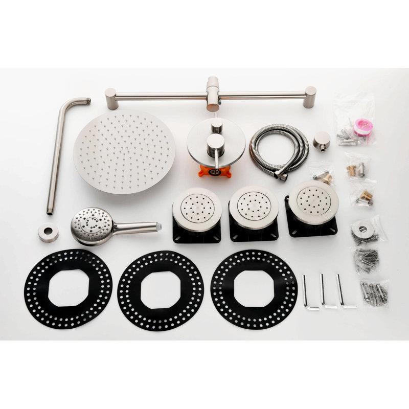with Rough in-Valve, Brushed Nickel
