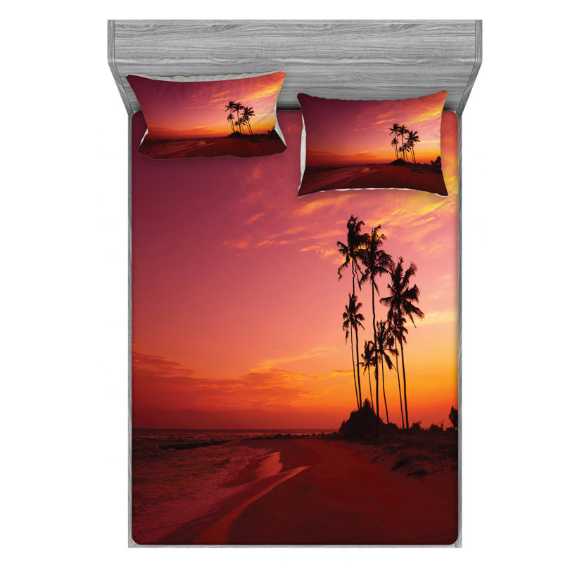 Microfiber Sheet Set, Queen Sheet Set with Fitted Sheet