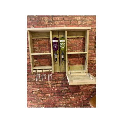 Kinchen 95cm Solid Wood Mini Bar