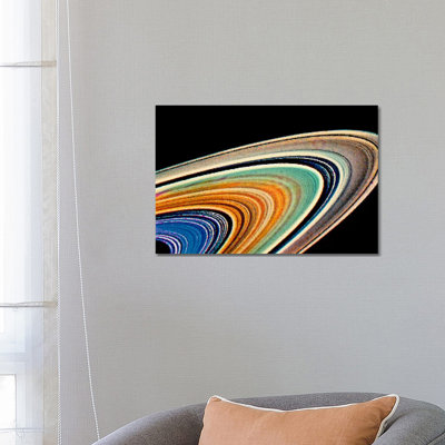 Rings Of Saturn by 5by5collective - Wrapped Canvas Gallery-Wrapped Canvas Giclée