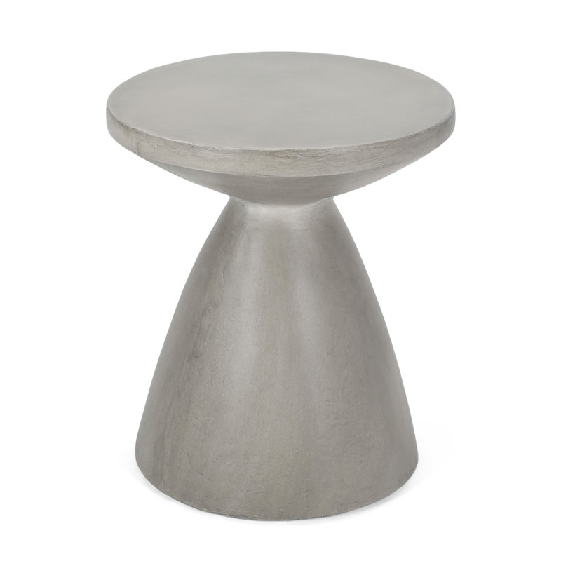 Table d'appoint d'extérieur en béton léger