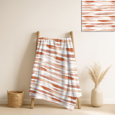 Couverture bohème Boho Earthy Striped