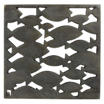 Fish Trivet, Brass