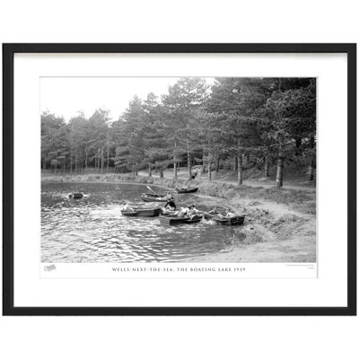 Wells-Next-the-Sea, The Boating Lake 1939 by Francis Frith - Single Picture Frame Print