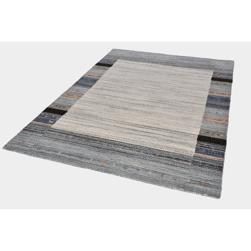 Plattsburgh Wool Hand Woven Area Rug, Rectangle 90 x 160cm