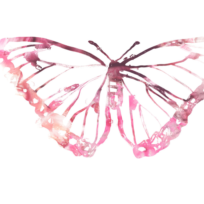 Butterfly Imprint VI by June Erica Vess - Painting, 81 cm H x 122 cm W, Wrapped Canvas
