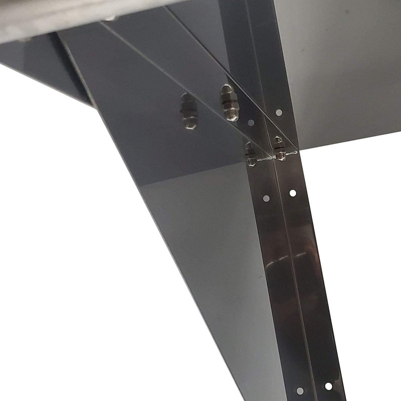 Stainless Steel Wall Shelf. Metal Shelving. NSF., 13" H x 24" W x 14" D