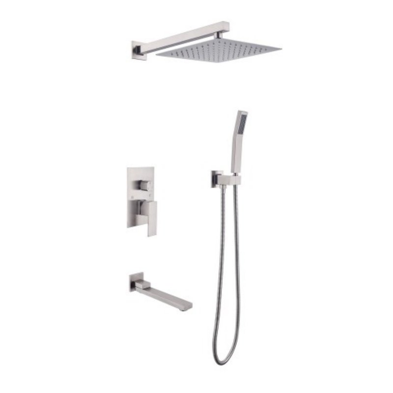 Complete Shower System, Brushed Nickel