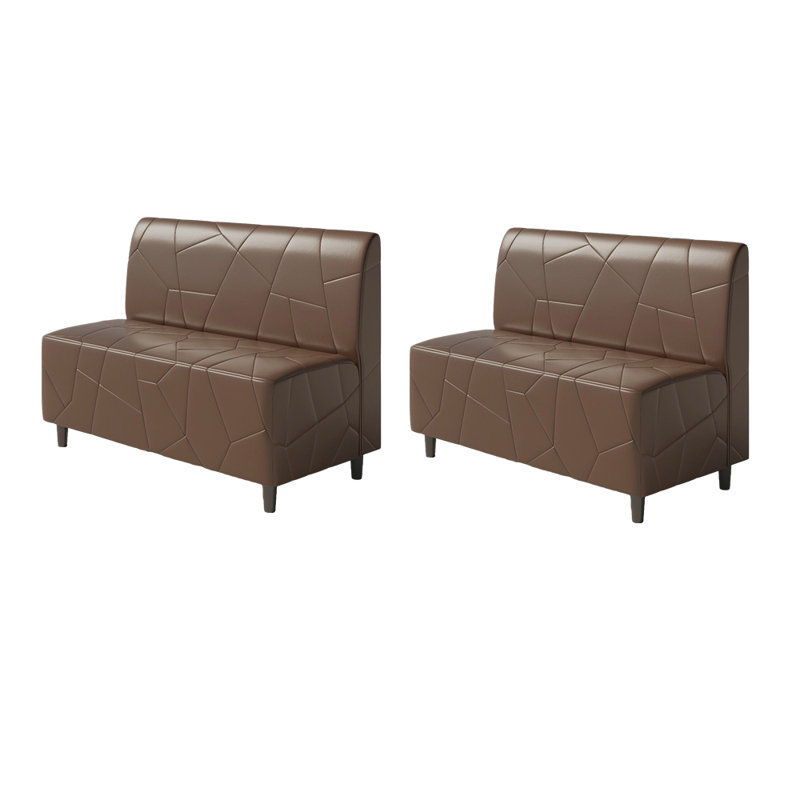 Retro Simple Restaurant Cafe Benches Upholstered Bench, Brown