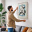 Blooms in Blue Botanical - Wrapped Canvas-1262079819-1262079821