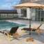39,33 lb Base de parasol autoportante avec roues, teck-159370293