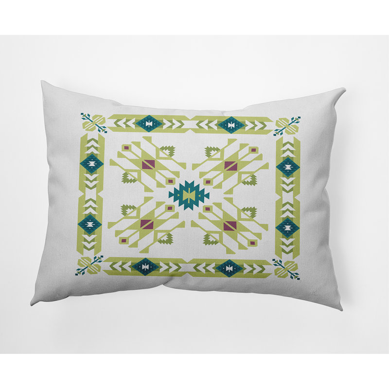 Housse de coussin d'extérieur rectangulaire Jodhpur, Vert
