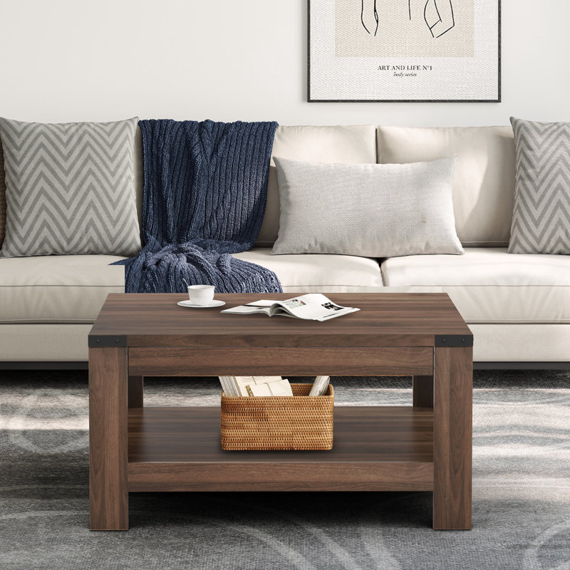 Table basse Zara, Noyer foncé