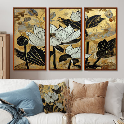 Anthony - ensemble d'art mural Lotus