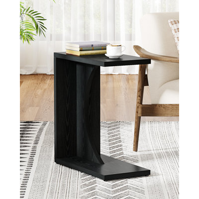 Heleana C-Shaped End Table for Couch, Sofa Side Table Living Room