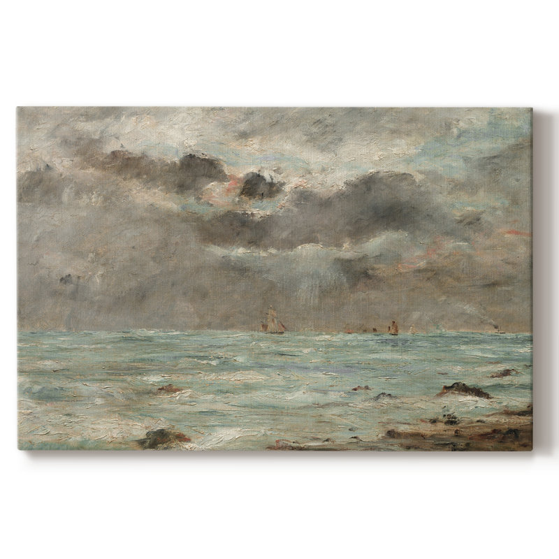 Impression nautique rétro-CLxxxvi, H 19 po x l 28 po, Toile tendue