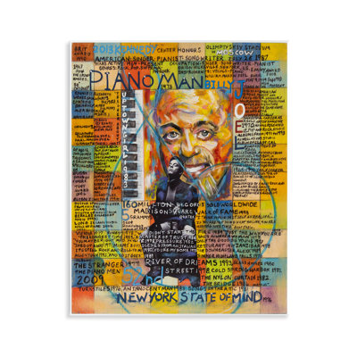 «Billy Joel Collage Wall Art» par Sabin