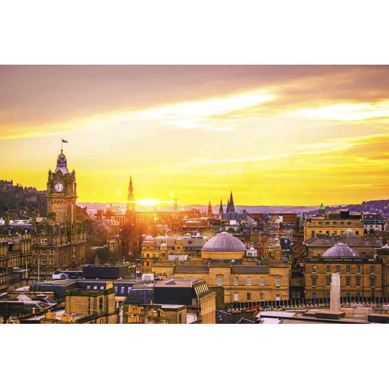 Whitham Edinburgh Buildings - Wrapped Canvas Print, 30cm H x 46cm W x 3.8cm D