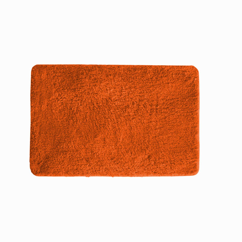 Tapis pour salle de bain Eiliyah, L 17 po x L 24 po, Orange