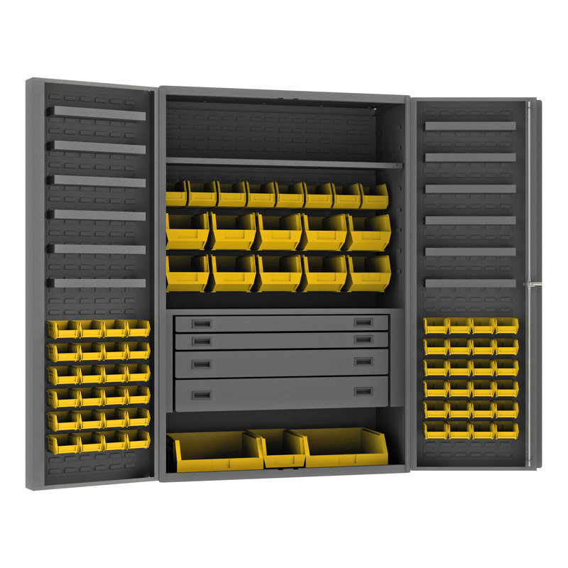 Cabinet H 78 "x l 48,13" x p 24 "grdown, Jaune