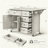 52-Inch Mobile Kitchen Island with Drop Leaf, Adjustable Shelf, and Ample Storage for Modern Kitchens.-718361997