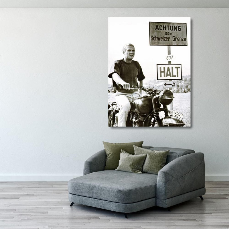 Steve Mcqueen, 37" H x 28" W