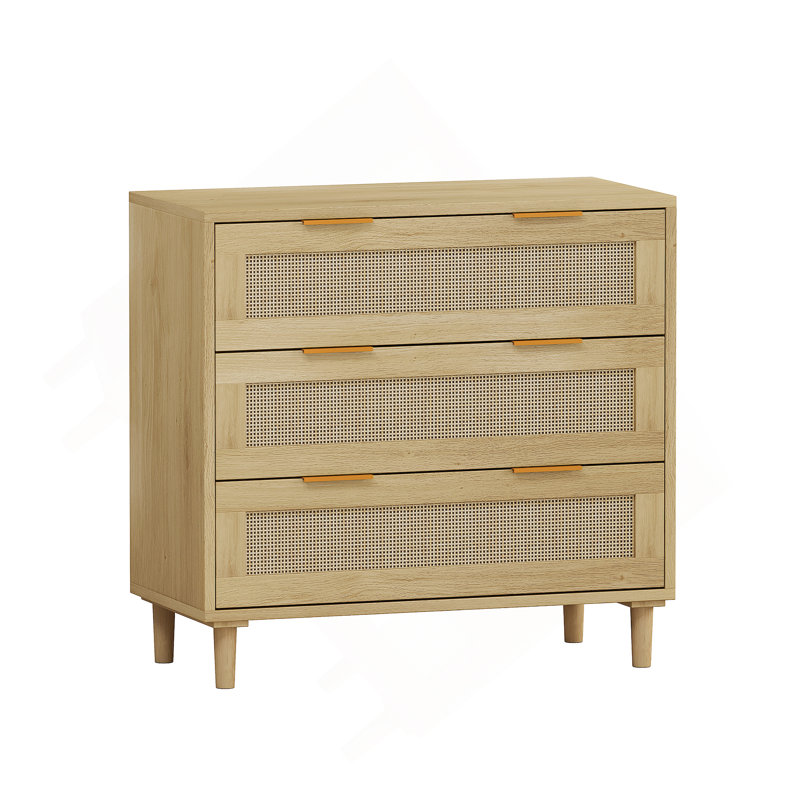 Drawers Rattan Storage Cabinet Rattan Drawer,for Bedroom,Living Room