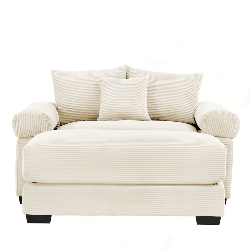 Canapé modulaire surdimensionné 54,3 po Cloud, Crème