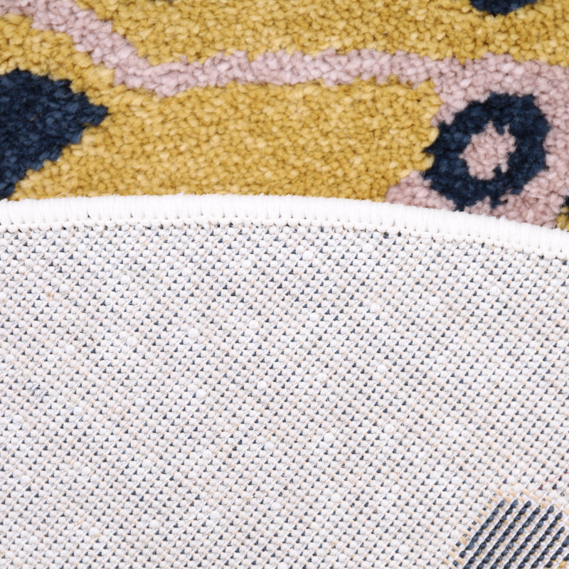 Coble Tufted Beige/Orange/Black Rug