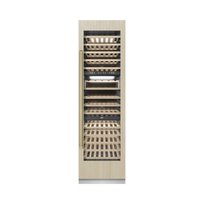 ZLINE Autograph 24 in. 12.4 cu. ft. Triple Zone 100 Bottle Panel Ready Column Wine Cooler with Accents