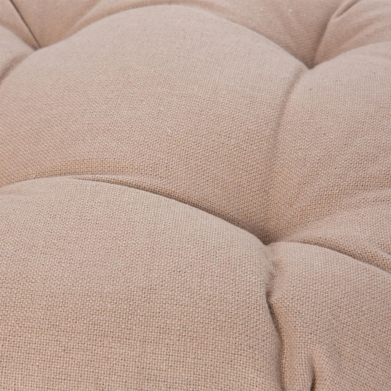 Harbour Housewares - Round Garden Chair Seat Cushions, Beige
