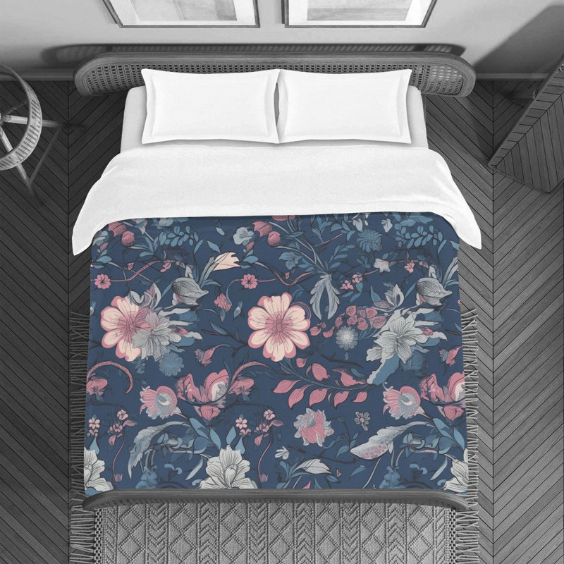 Floral Bedding, Queen Duvet Cover