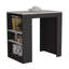 Îlot de cuisine, table de bar de cuisine H 36 po, 3 tablettes latérales-637946208-637946214