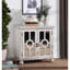Armoire de rangement classique classique 1Pc avec accoudoirs et portes miroir-428544111
