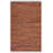 Riplex Vintage Leather Flat Weave Recycled Leather/Cotton Solid Color Rug in Brown-993742576