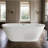 59'' Acrylic Freestanding Bathtub With Unique Diamond Pattern Design,spacious Oval Shape, Gloss White Finish, Chrome Overflow And Pop-up Drain Cupc Certificate