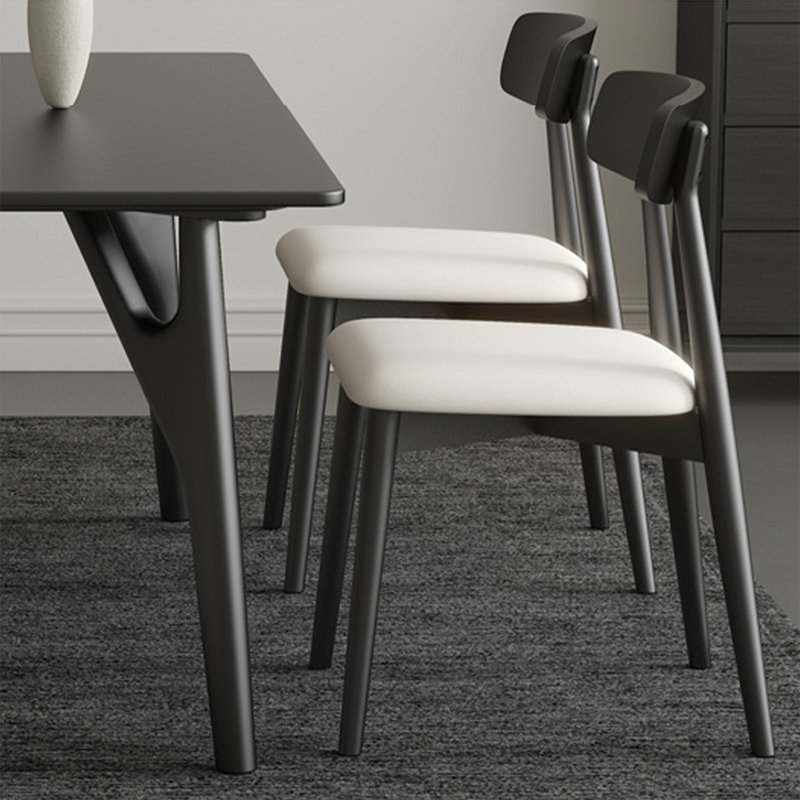 Ensemble de table de salle à manger pour 4 personnes, Noir, H 29,53 po x l 63 po x P 31,5 po
